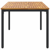 Outdoor Tables Natural and black 180 x 90 x 75 cm