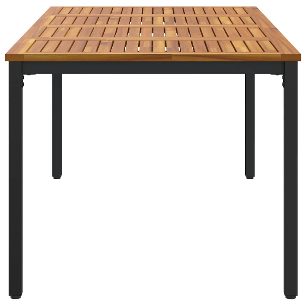 Outdoor Tables Natural and black 200 x 90 x 75 cm