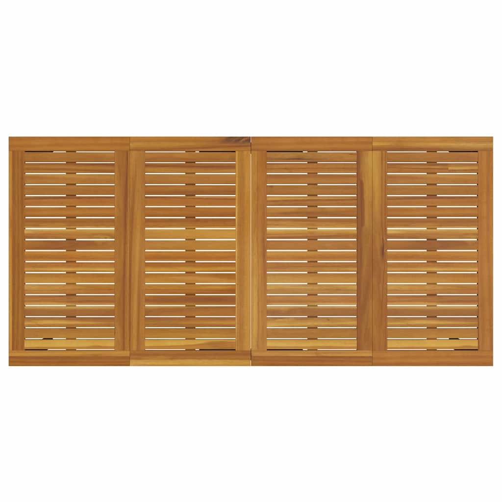 Outdoor Tables Natural and black 200 x 90 x 75 cm