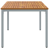 Outdoor Tables Natural and grey 180 x 90 x 75 cm