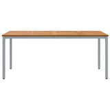 Outdoor Tables Natural and grey 180 x 90 x 75 cm