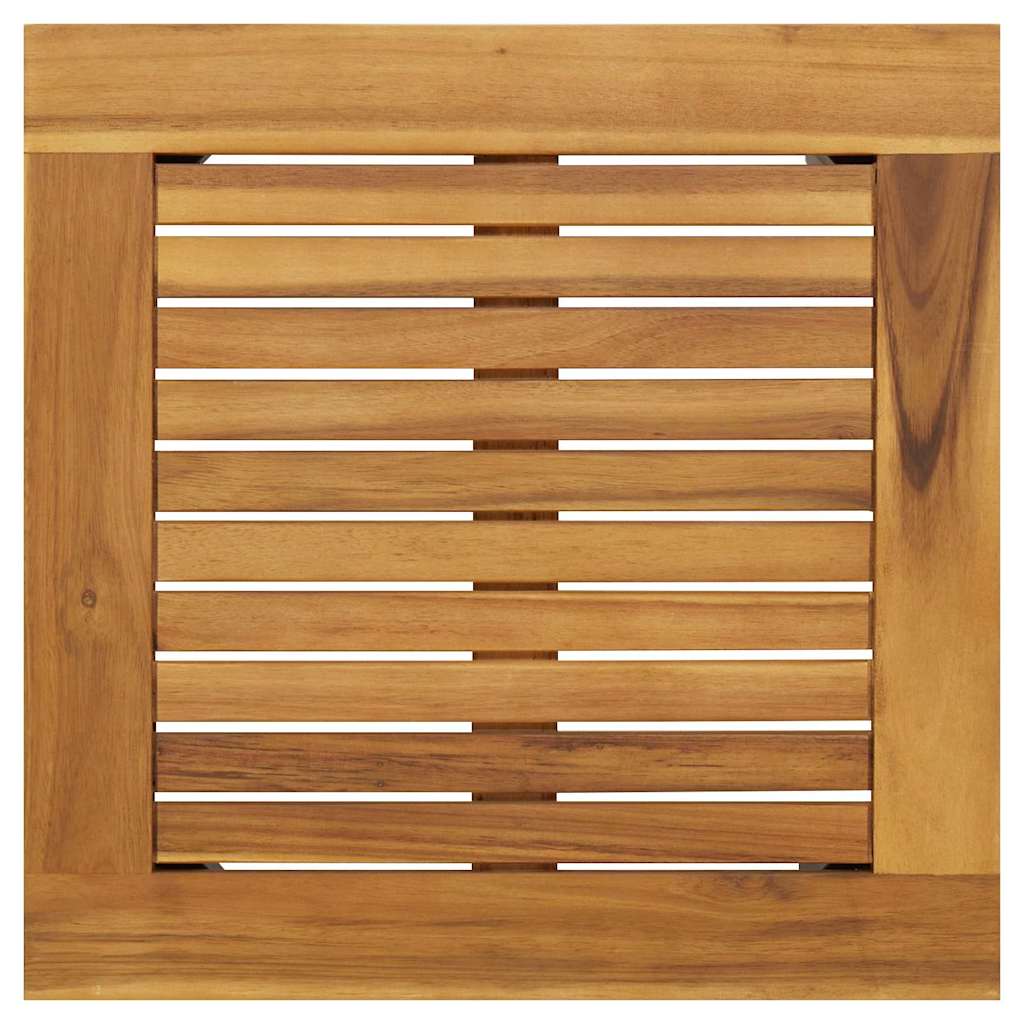 Outdoor Tables Natural and black 45 x 45 x 38 cm