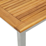 Outdoor Tables Natural and grey 45 x 45 x 38 cm