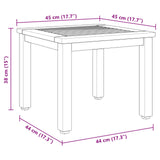 Outdoor Tables Natural and grey 45 x 45 x 38 cm