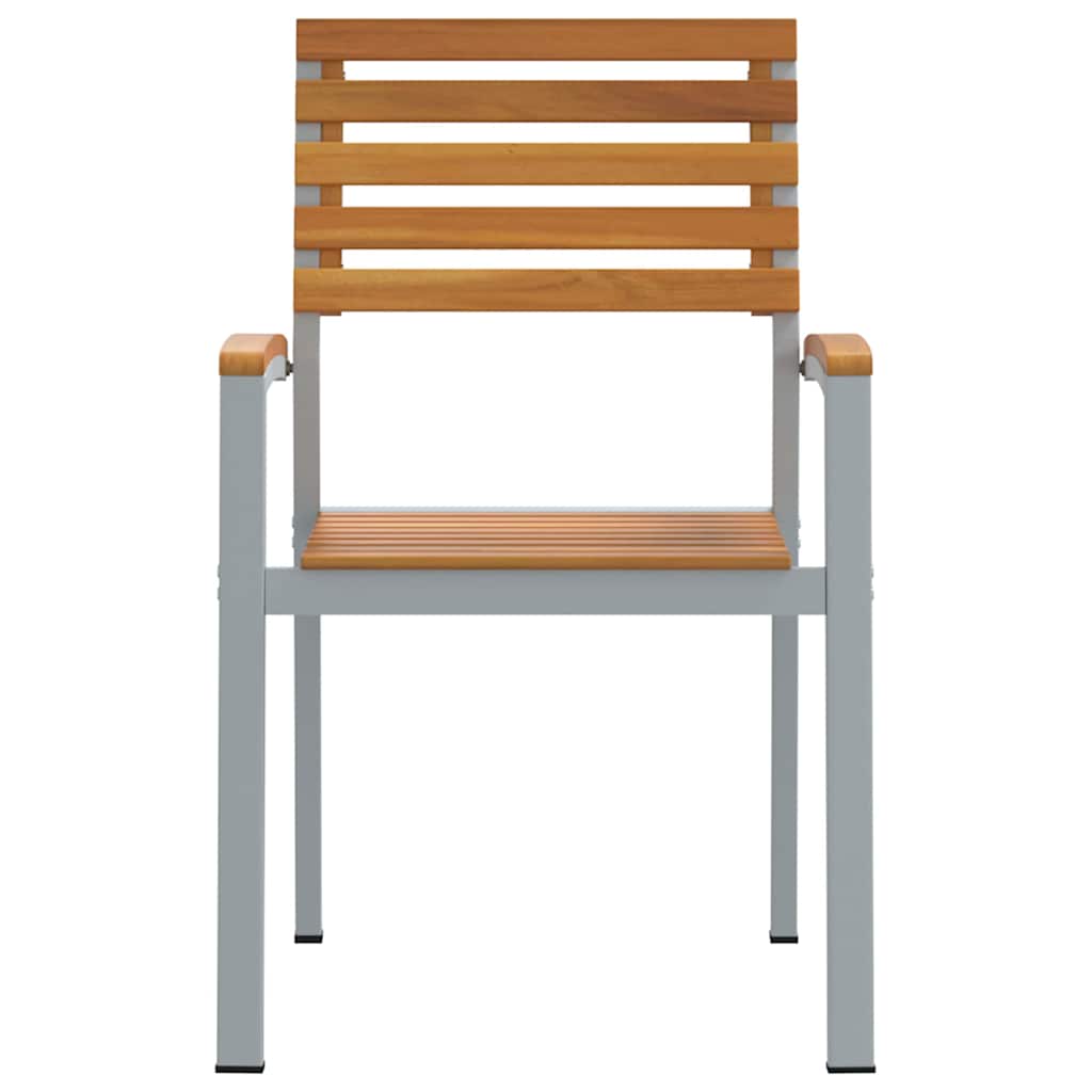 Garden Chair 4 pcs Brown 56 x 57 x 87cm Solid Acacia wood