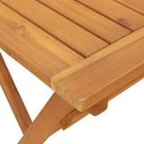 Garden Table Folding Brown 90 x 55 x 75 cm Solid Acacia wood