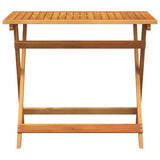 Garden Table Folding Brown 90 x 55 x 75 cm Solid Acacia wood