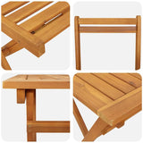 Bistro Set 5 pcs Brown Solid acacia wood
