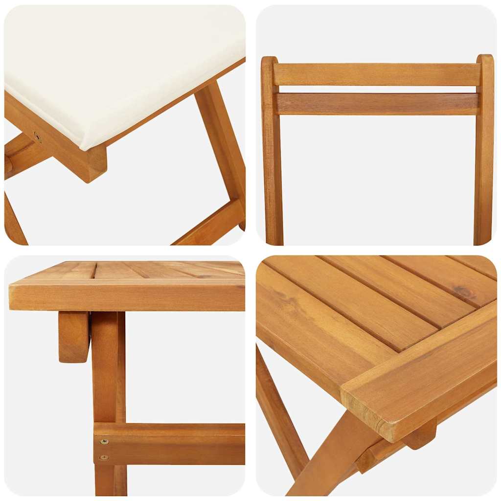 Bistro Set 5 pcs Brown Solid acacia wood