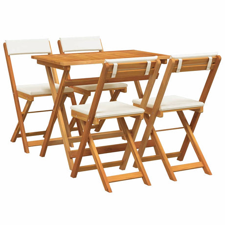 Bistro Set 5 pcs Brown Solid acacia wood