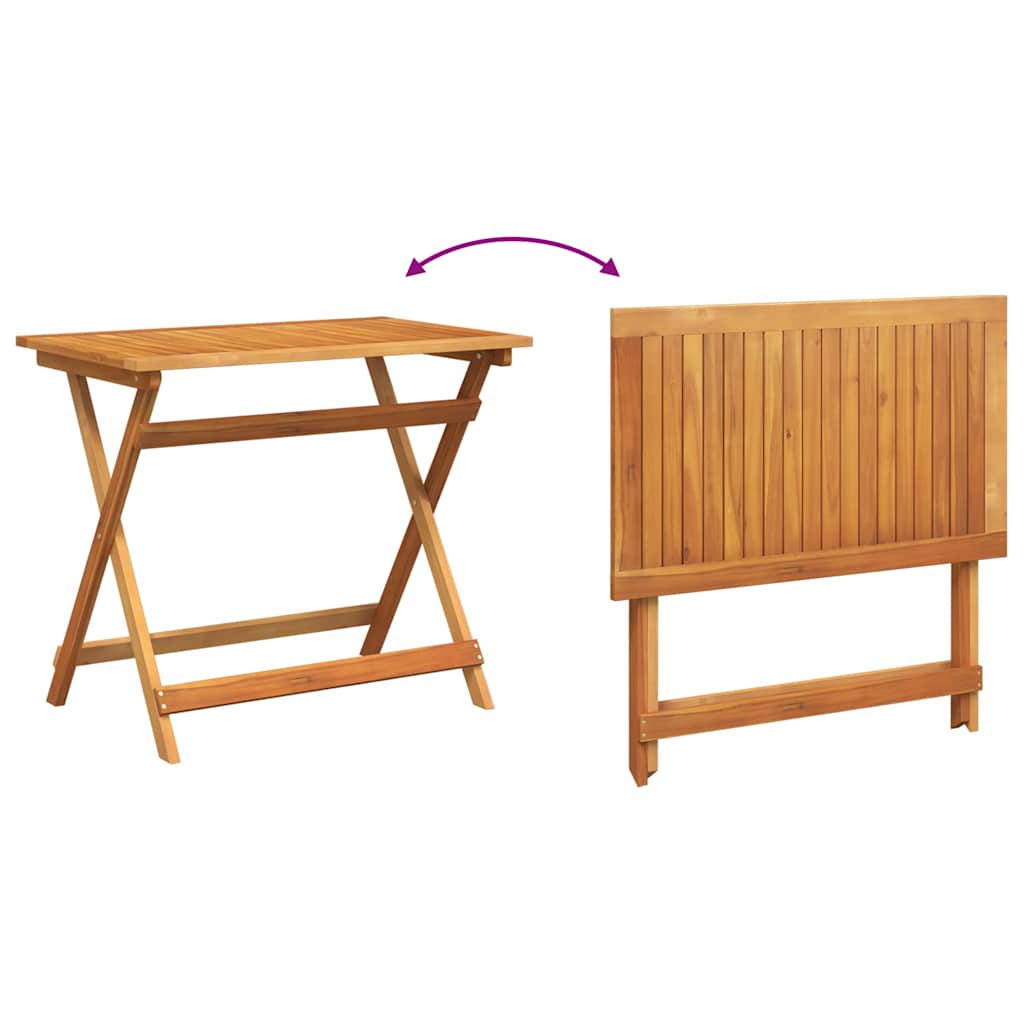 Bistro Set 5 pcs Brown Solid acacia wood