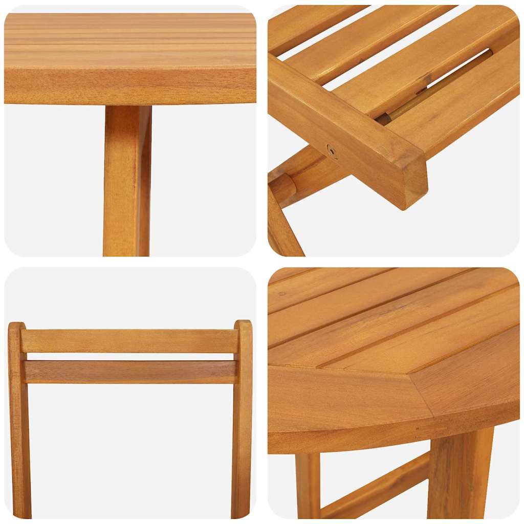 Bistro Set 3 pcs Brown Solid acacia wood