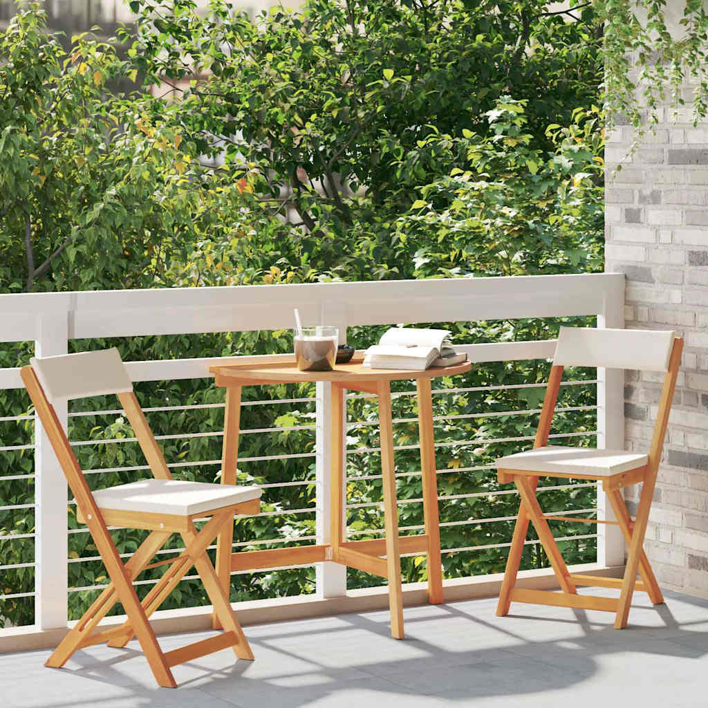 Bistro Set 3 pcs Brown Solid acacia wood