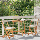 Bistro Set 3 pcs Brown Solid acacia wood