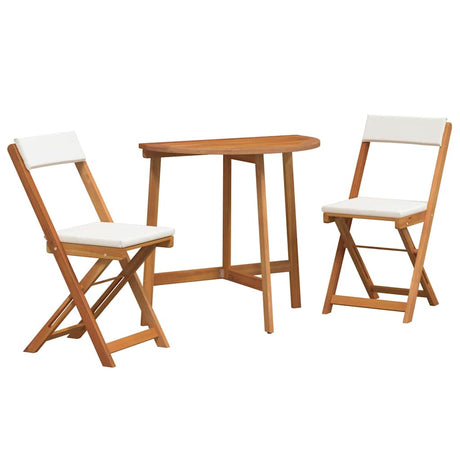 Bistro Set 3 pcs Brown Solid acacia wood