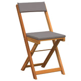 Bistro Set 3 pcs Brown Solid acacia wood