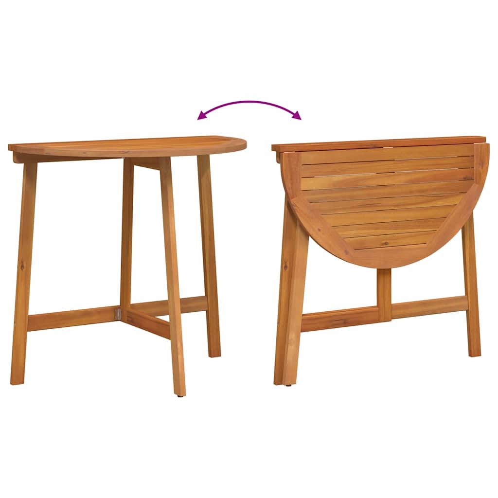 Bistro Set 3 pcs Brown Solid acacia wood