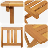 Bistro Set 3 pcs Brown Solid acacia wood