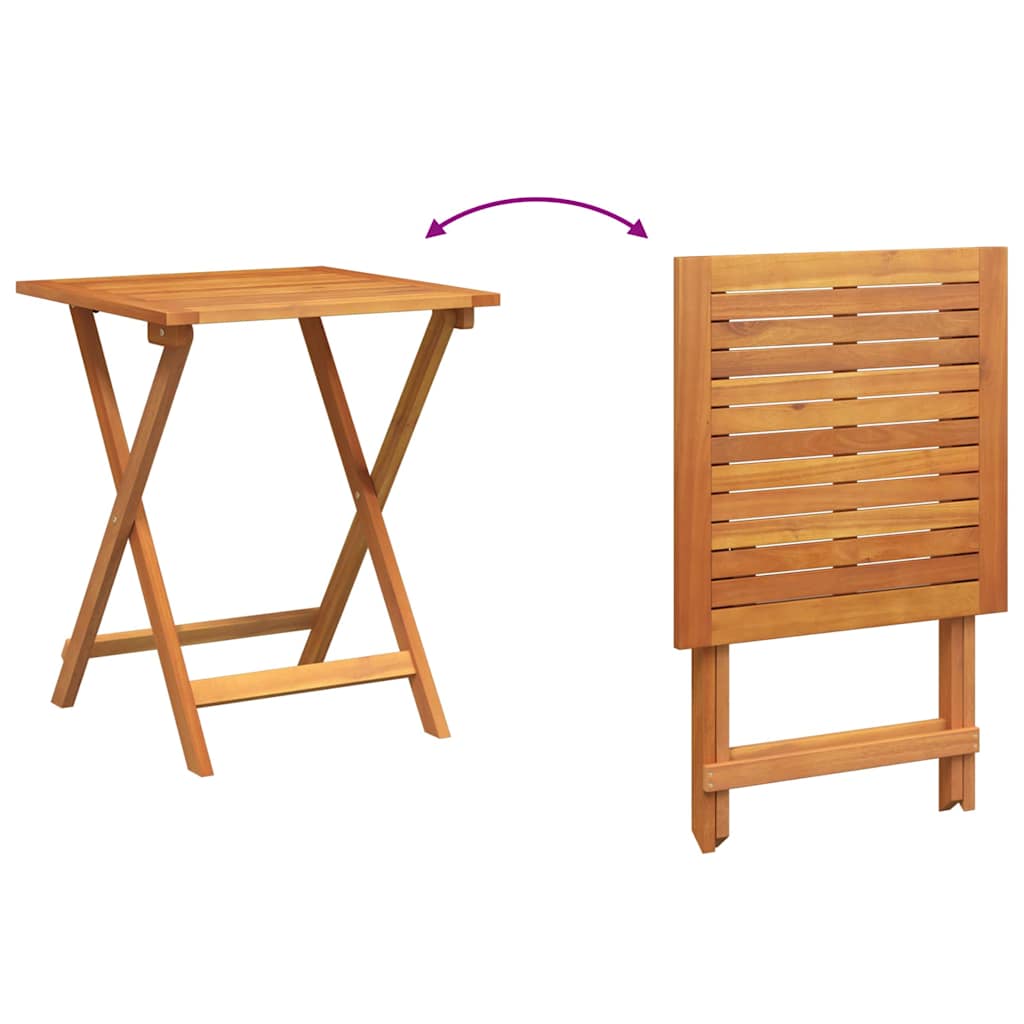 Bistro Set 3 pcs Brown Solid acacia wood