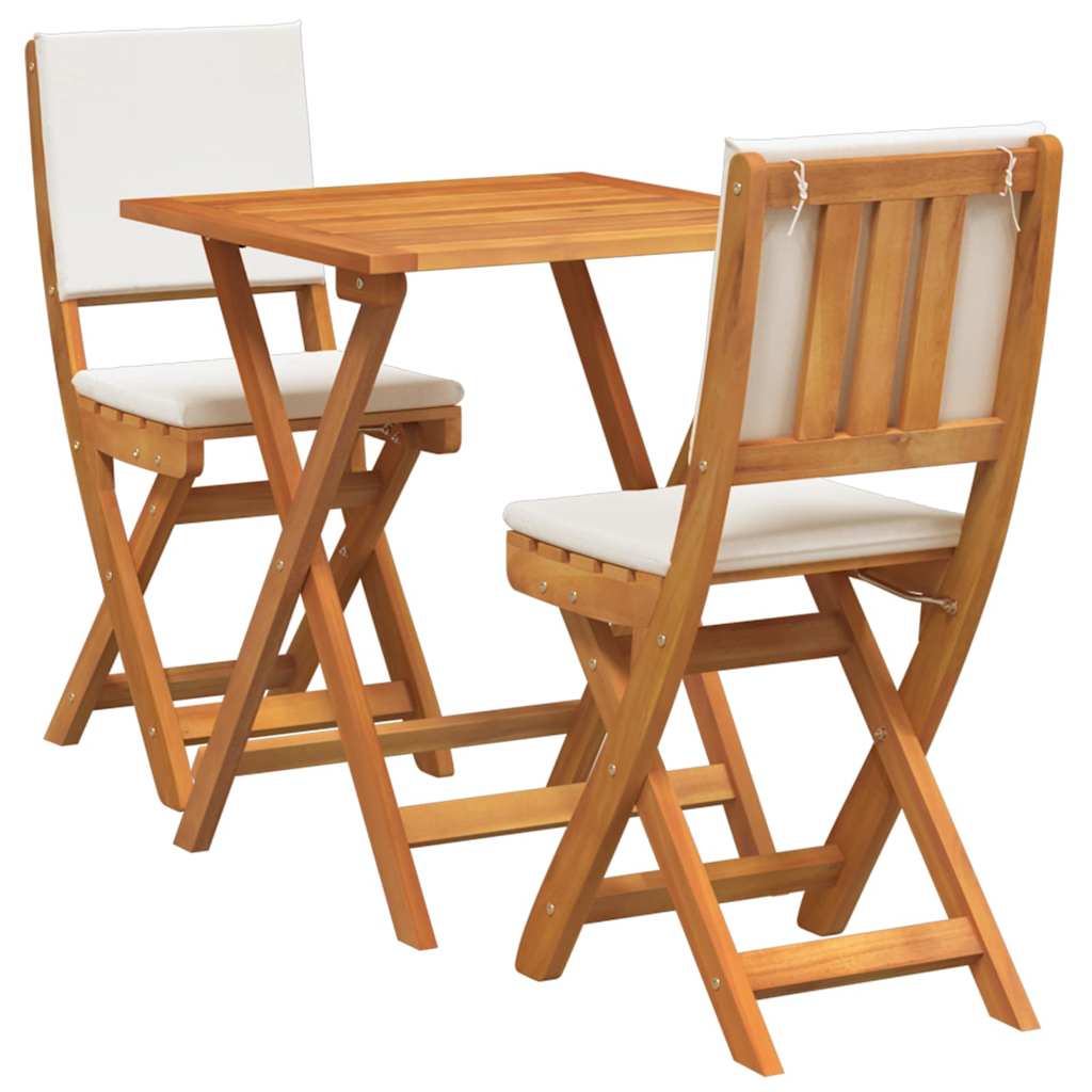 Bistro Set 3 pcs Brown Solid acacia wood