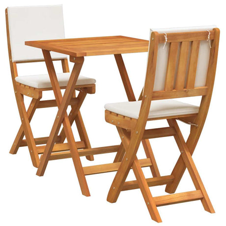 Bistro Set 3 pcs Brown Solid acacia wood