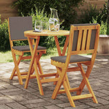 Bistro Set 3 pcs Brown Solid acacia wood