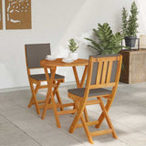 Bistro Set 3 pcs Brown Solid acacia wood