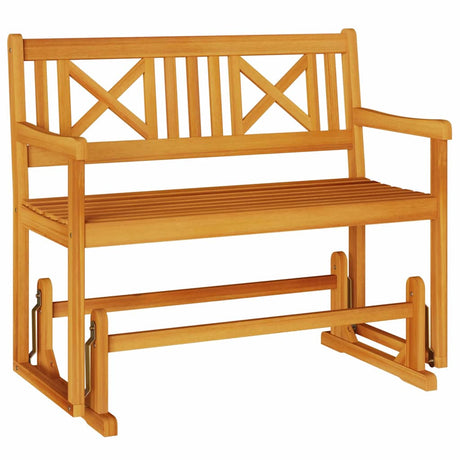 Garden Glider Bench Brown 110 x 59 x 97cm Solid Acacia wood