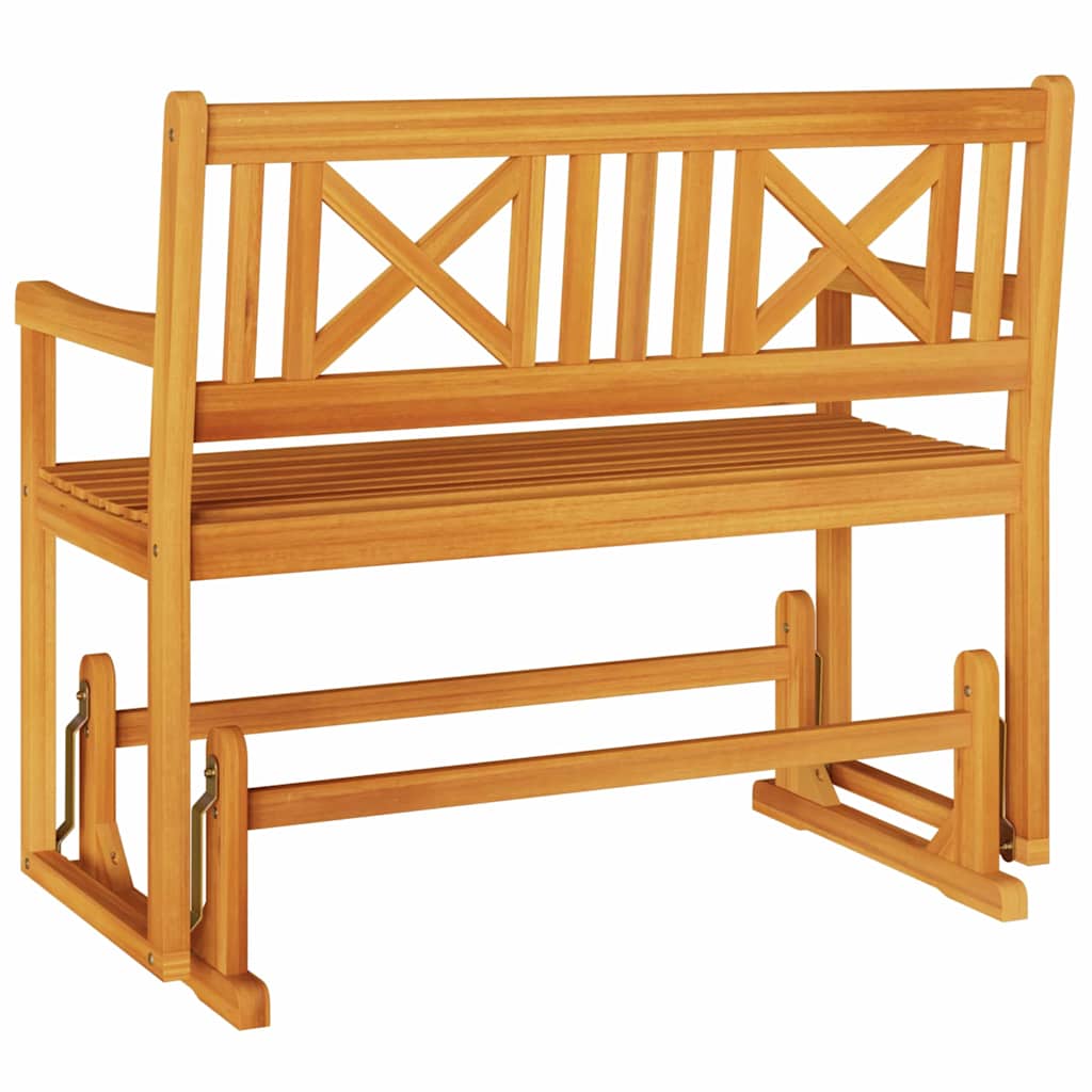 Garden Glider Bench Brown 110 x 59 x 97cm Solid Acacia wood
