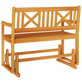 Garden Glider Bench Brown 110 x 59 x 97cm Solid Acacia wood