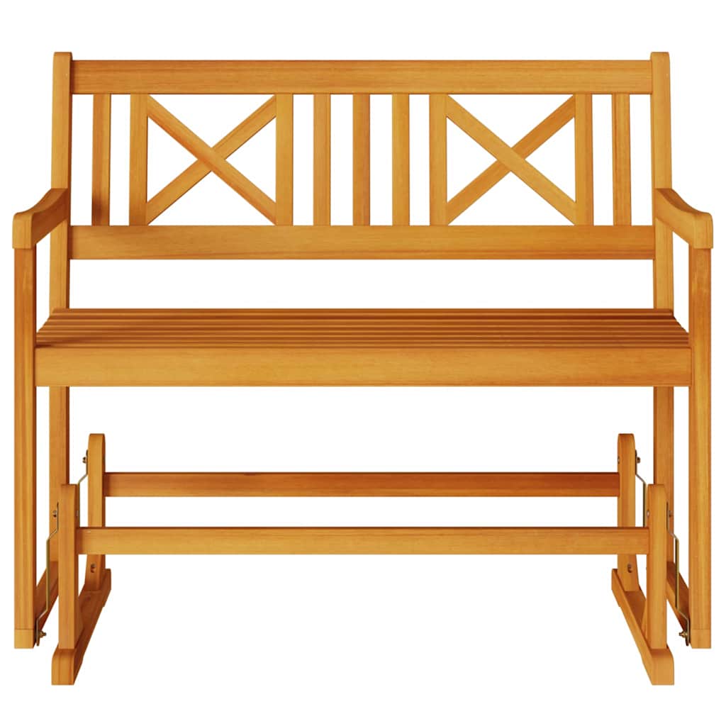 Garden Glider Bench Brown 110 x 59 x 97cm Solid Acacia wood