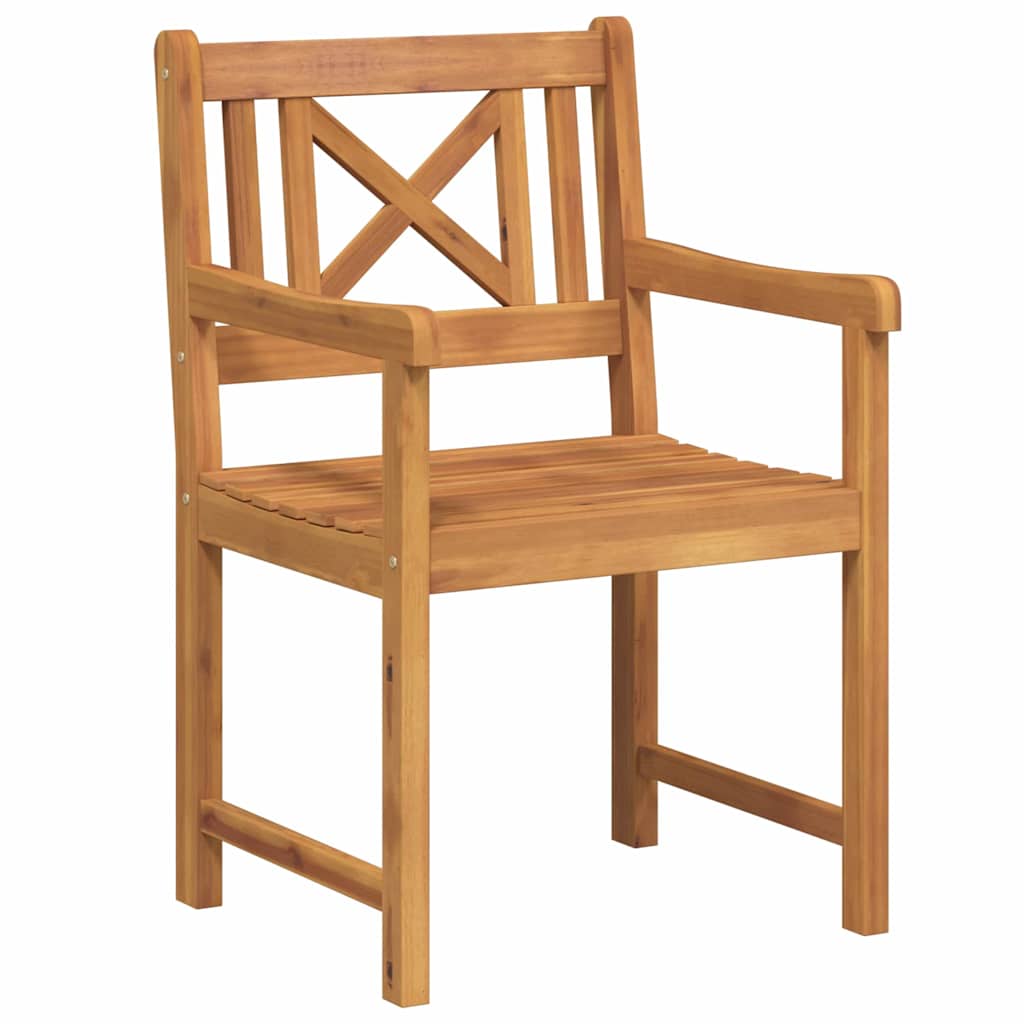 Garden Chair 2 pcs Brown 56 x 56 x 90cm Solid Acacia wood