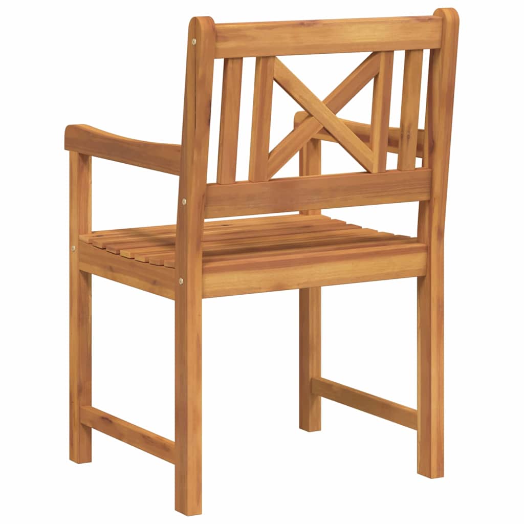 Garden Chair 2 pcs Brown 56 x 56 x 90cm Solid Acacia wood