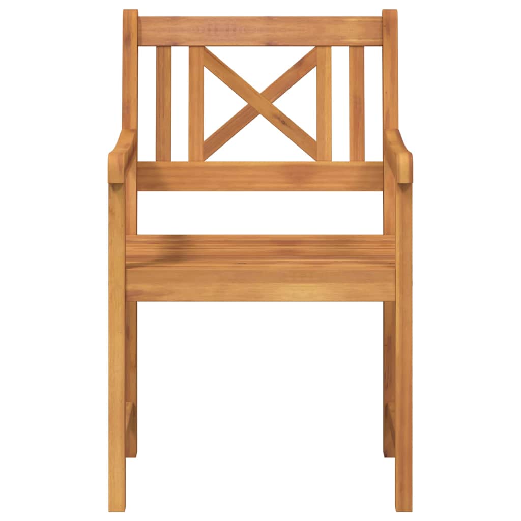 Garden Chair 2 pcs Brown 56 x 56 x 90cm Solid Acacia wood