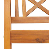 Garden Bench Brown 220 x 56 x 90cm Solid Acacia wood