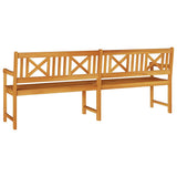 Garden Bench Brown 220 x 56 x 90cm Solid Acacia wood