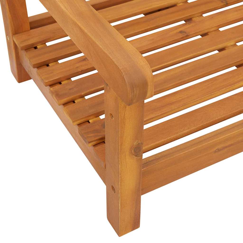 Garden Swing Bench Brown 119 x 35 x 47cm Solid Acacia wood