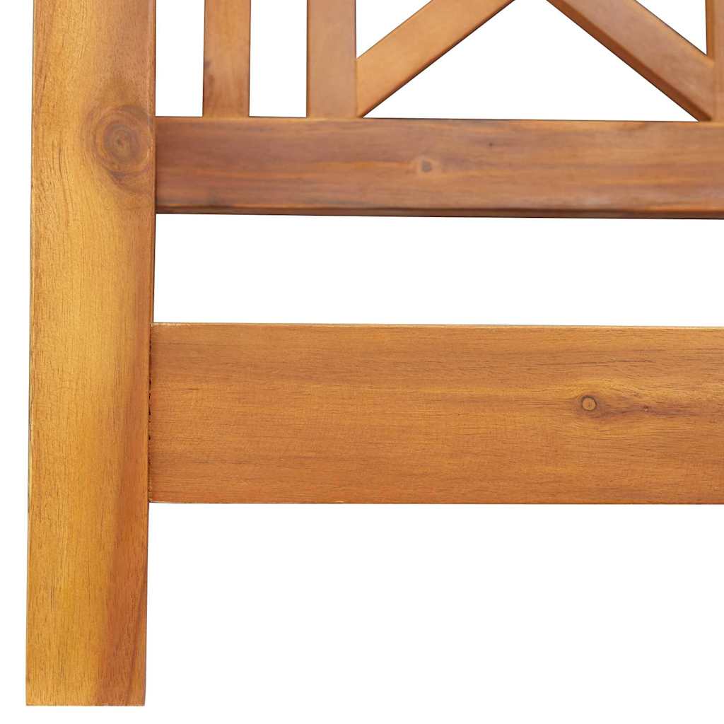 Garden Swing Bench Brown 119 x 35 x 47cm Solid Acacia wood