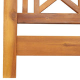 Garden Swing Bench Brown 119 x 35 x 47cm Solid Acacia wood