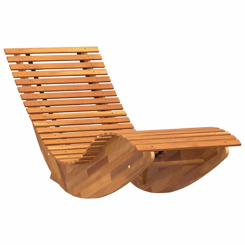 Rocking Sun Loungers 2 pcs Brown 154 x 60 x 74 cm
