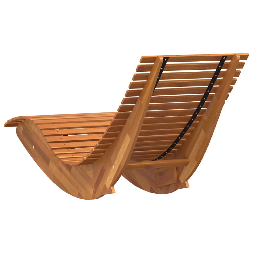Rocking Sun Loungers 2 pcs Brown 154 x 60 x 74 cm