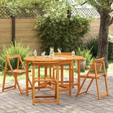 Garden Table 5 pcs Brown 110 x 60 x 72 cm Solid Acacia wood