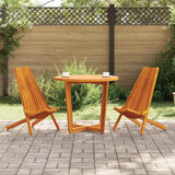Folding Garden Chairs 2 pcs Brown 56 x 69 x 84 m