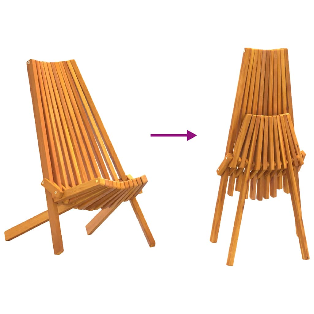 Folding Garden Chairs 2 pcs Brown 56 x 69 x 84 m