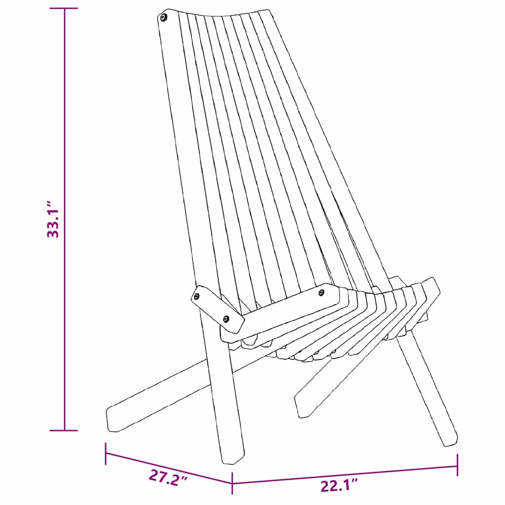 Folding Garden Chairs 2 pcs Brown 56 x 69 x 84 m