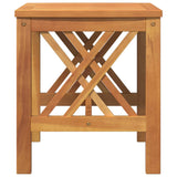 Side Table Brown Solid Acacia wood