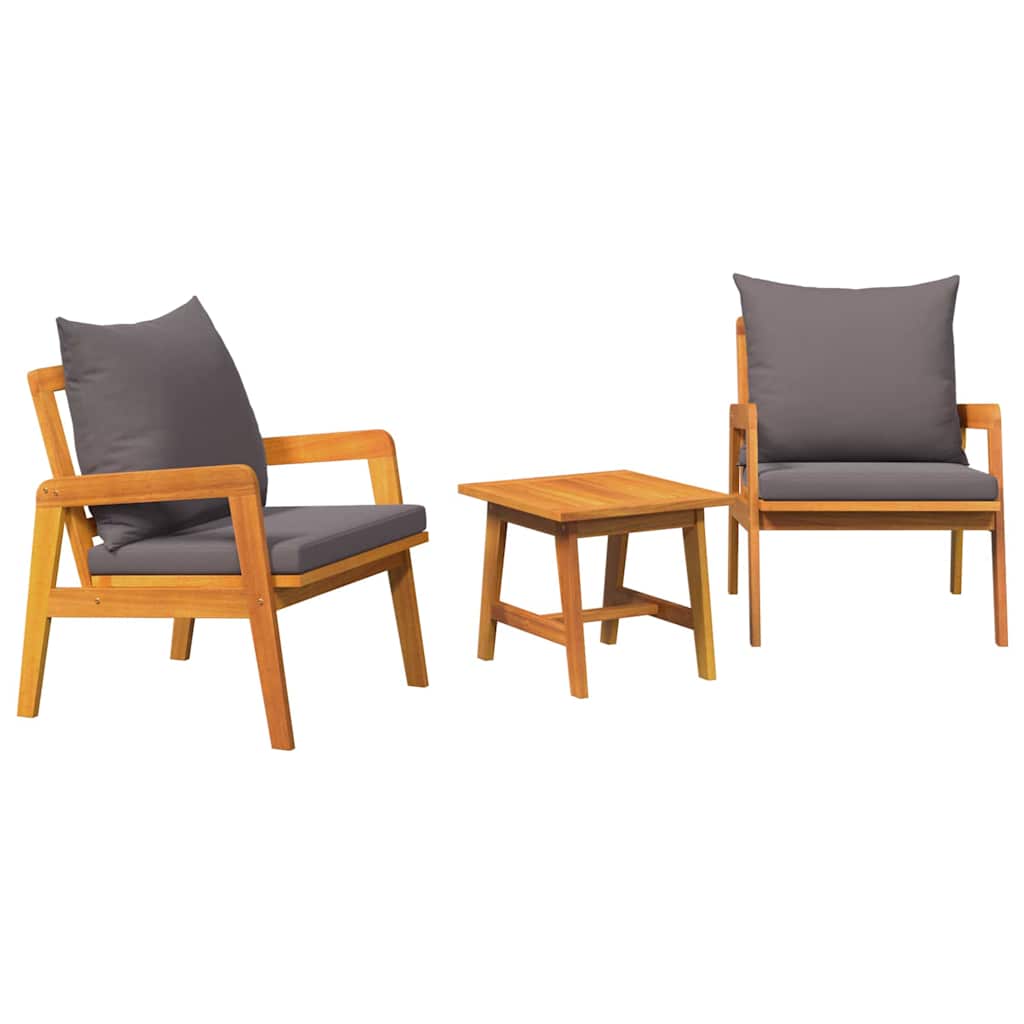Bistro Set Brown 45 x 45 x 38cm Solid Acacia wood