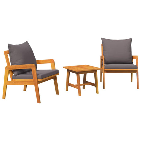 Bistro Set Brown 45 x 45 x 38cm Solid Acacia wood