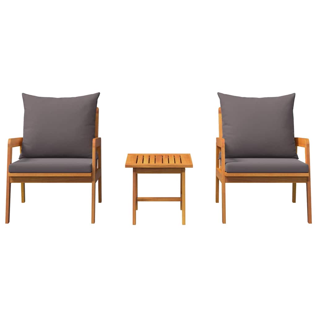 Bistro Set Brown 45 x 45 x 38cm Solid Acacia wood