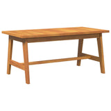 Bistro Set with Cushion 2 pcs Brown Solid Acacia wood